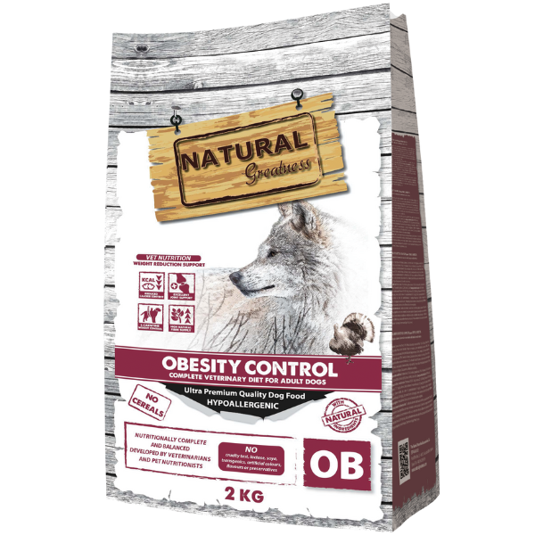 Natural Greatness Obesity. Pienso dieta veterinaria. Pienso natural para perros.