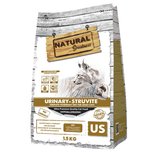 Natural Greatness Urinary-Struvie.Pienso Gama Veterinaria. Pienso natural para gatos.