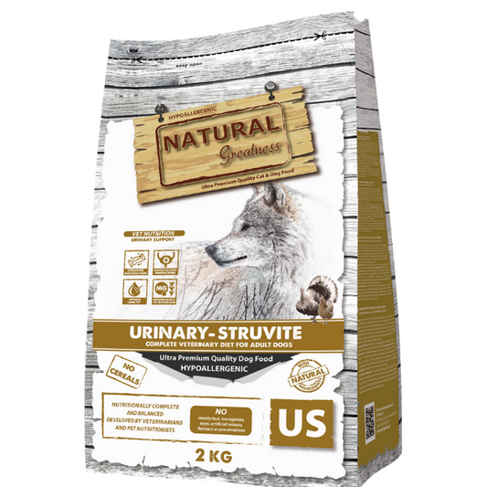 Natural Greatness Urinary. Pienso dieta veterinaria. Pienso natural para perros.