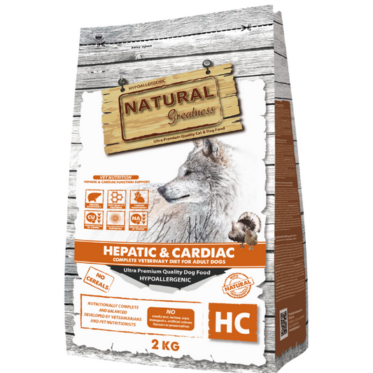 Natural Greatness Hepatic. Pienso dieta veterinaria. Pienso natural para perros.