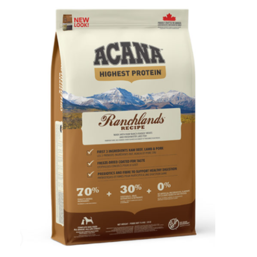 Pienso Ranchlands Acana, Pienso para Perros, Comida para Perros