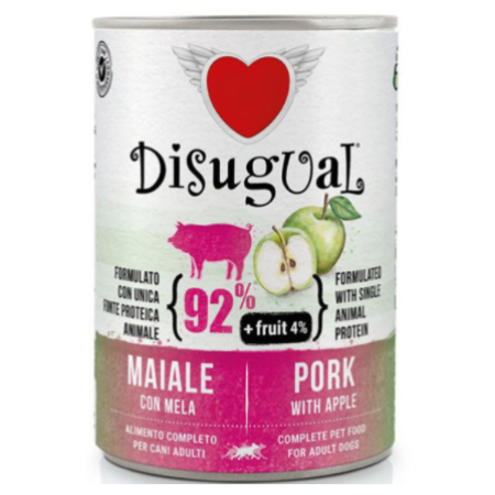 Disugual Cerdo y Manzana, Comida para Perros