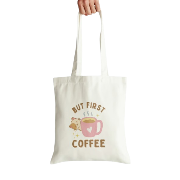 Tote Bag Molona Coffe Cat