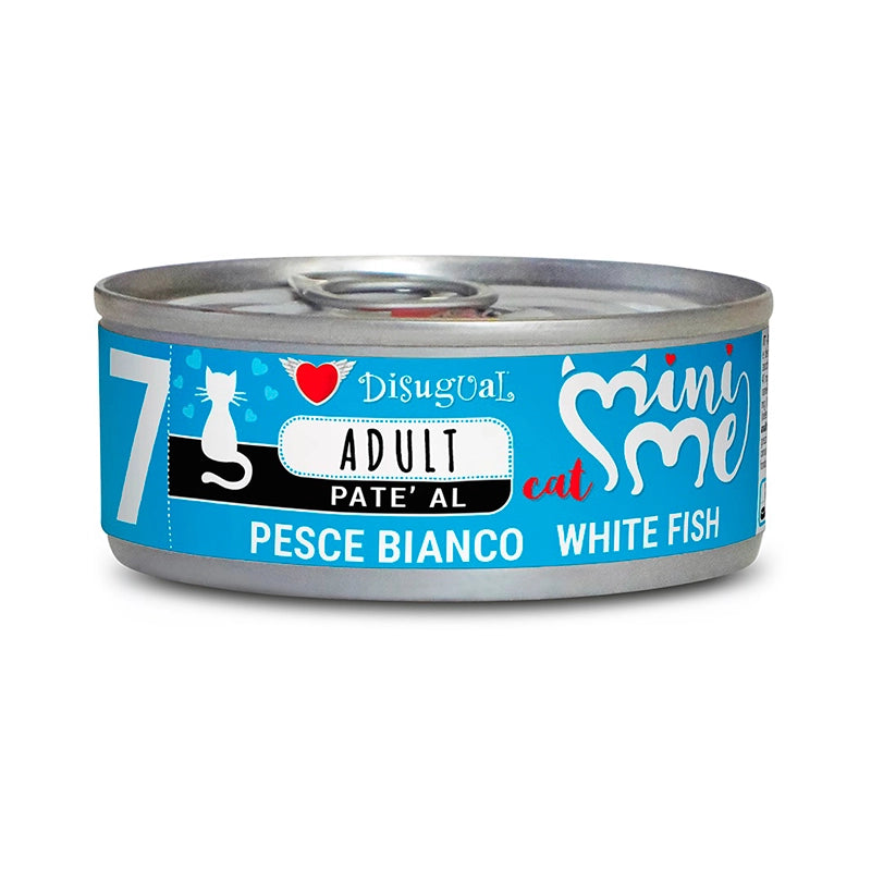 Disugual Mini Me Esterilizados - Lata de Pescado Blanco Gatos, Comida para Gatos