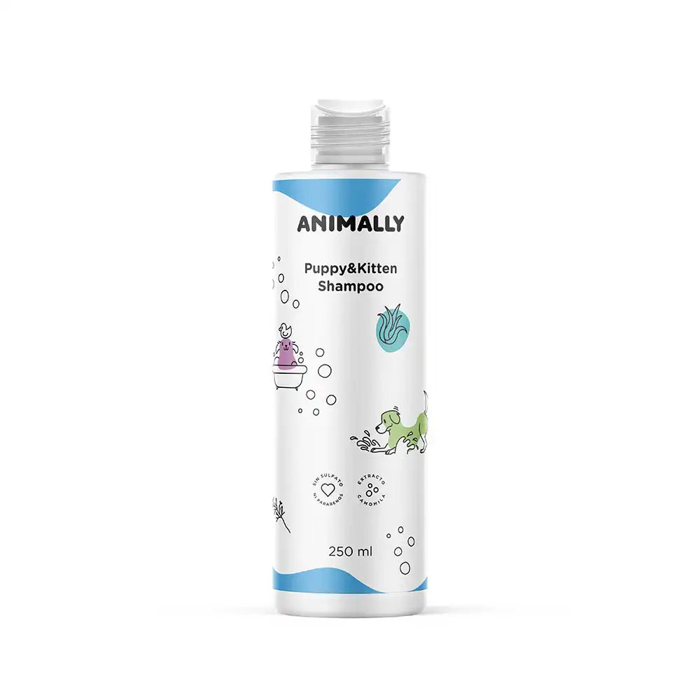 Champu  Puppy & Kitten Shampoo 250 ml Animally, Champú para Perros y Gatos