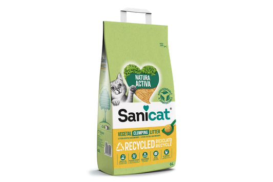 SaniCat arena de maiz Eco Biodegradable para gatos.