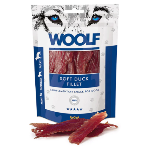 Woolf Filetes de Pato, Snacks Naturales para Perros, Premios para Perros