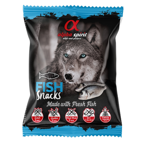 Alpha Spirit Pescado para perros, Snacks para Perros