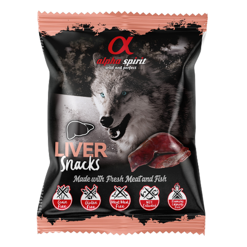 Alpha Spirit Hígado para perros, Snacks para Perros