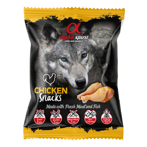 Alpha Spirit Pollo para perros y gatos, Snacks para Perros y Gatos