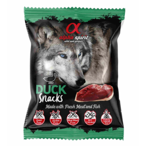 Alpha Spirit Pato para perros, Snacks para Perros