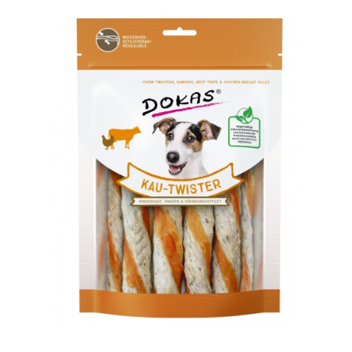 Twister Blandos Dokas, Snacks Naturales para Perros, Premios para Perros