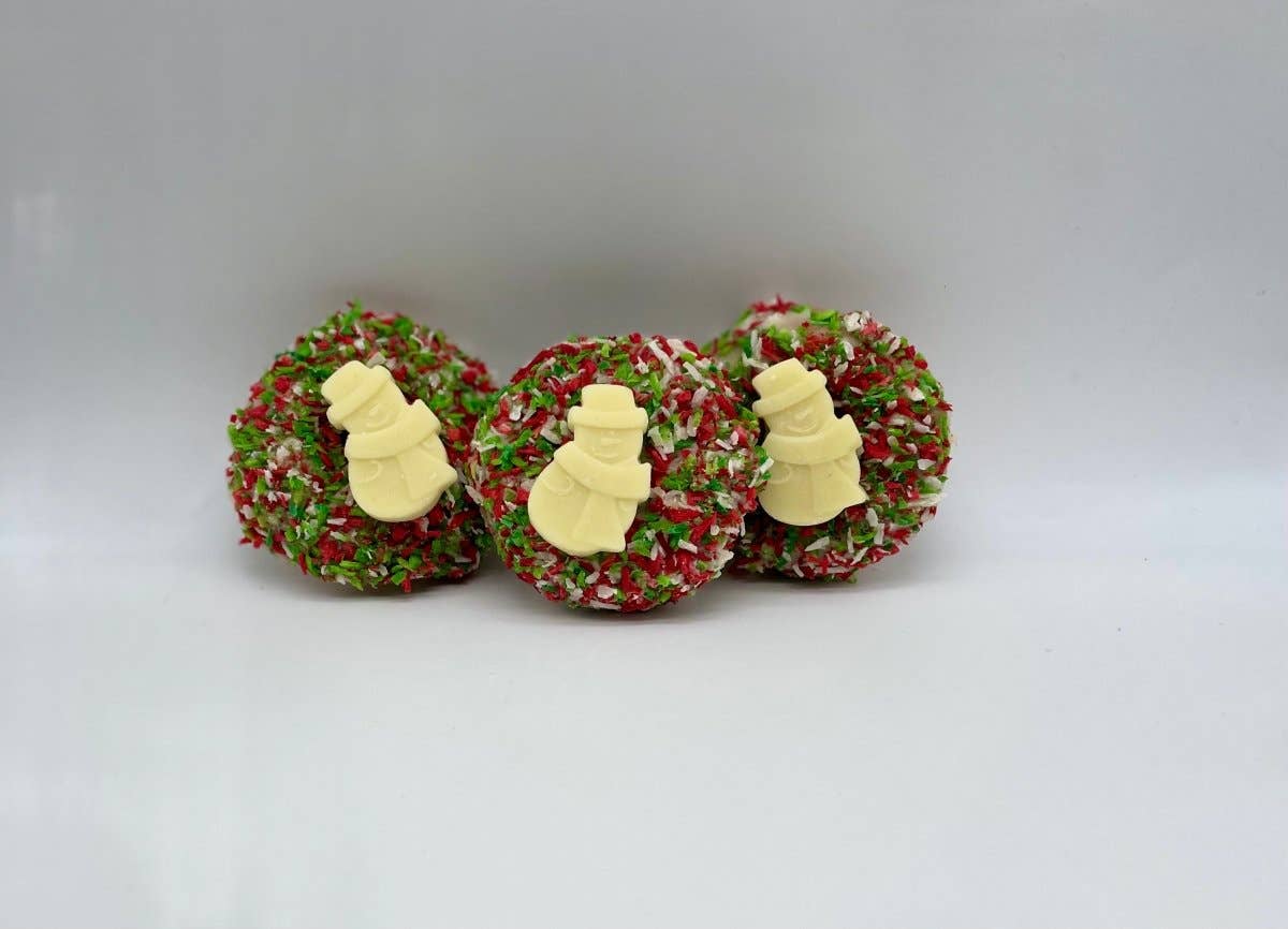 SNOWMAN WooFnut Donut - Golosinas Navideñas para Perros - Golosinas para Perros