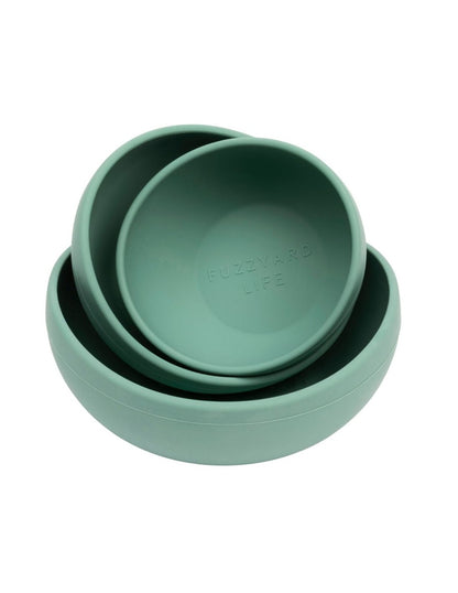 FuzzYard LIFE Silicone Bowl - Myrtle Green