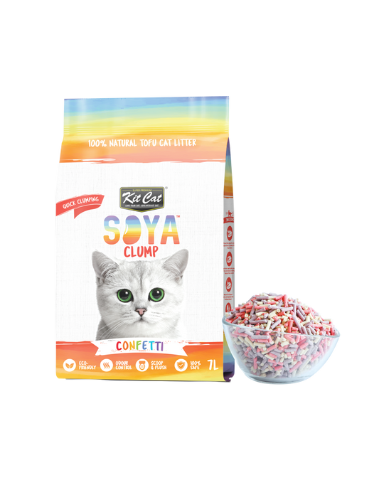 Kit Cat Arena Eco SoyaClump - Confetti 7L