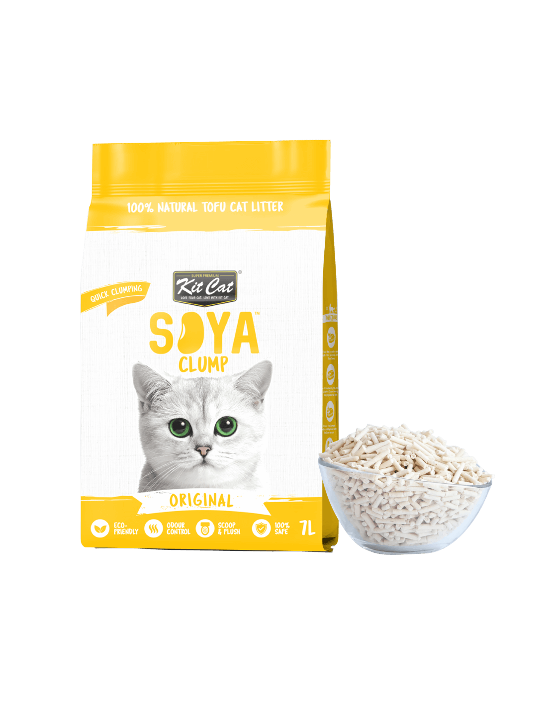 Kit Cat Arena Eco SoyaClump - Original 7L