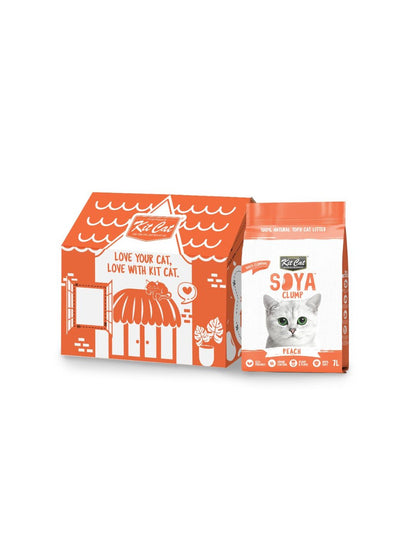 Kit Cat Arena Eco SoyaClump - Peach 7L