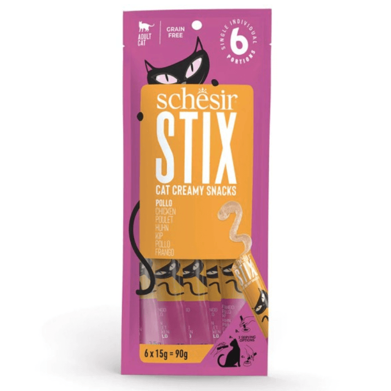 Schesir Stix Creamy Pollo, Comida para Gato