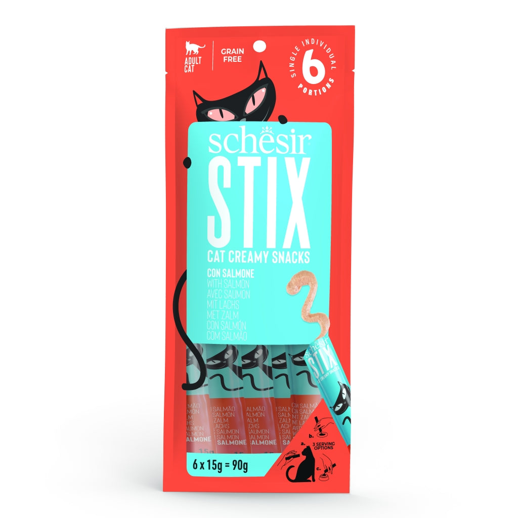 Schesir Stix Creamy Salmón., Comida para Gato